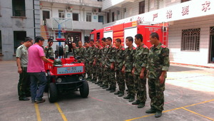 Xiamen fire truck delivery